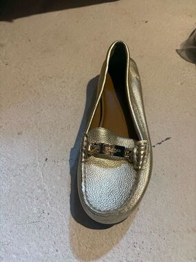 Coach Metallic Silver Women's Loafers